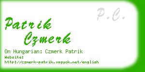 patrik czmerk business card